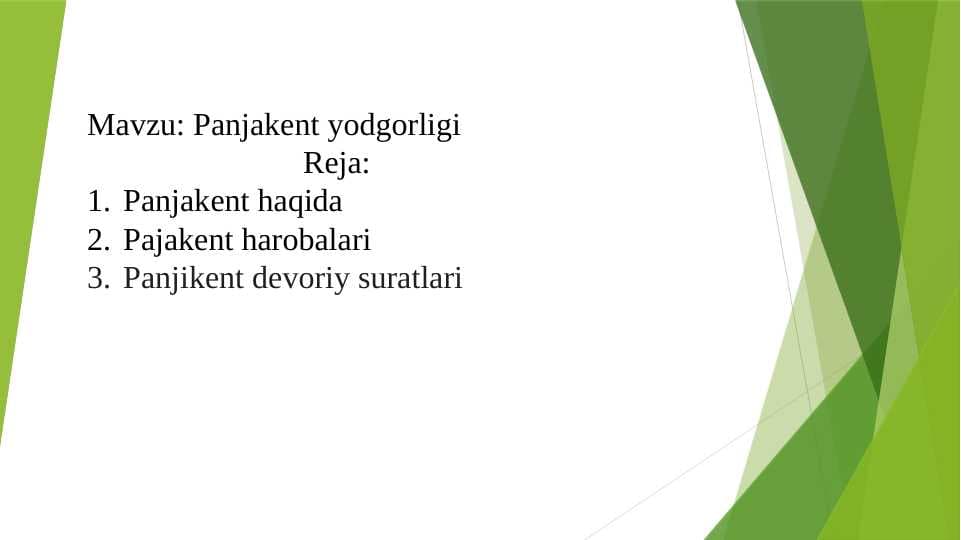 Panjakent yodgorligi