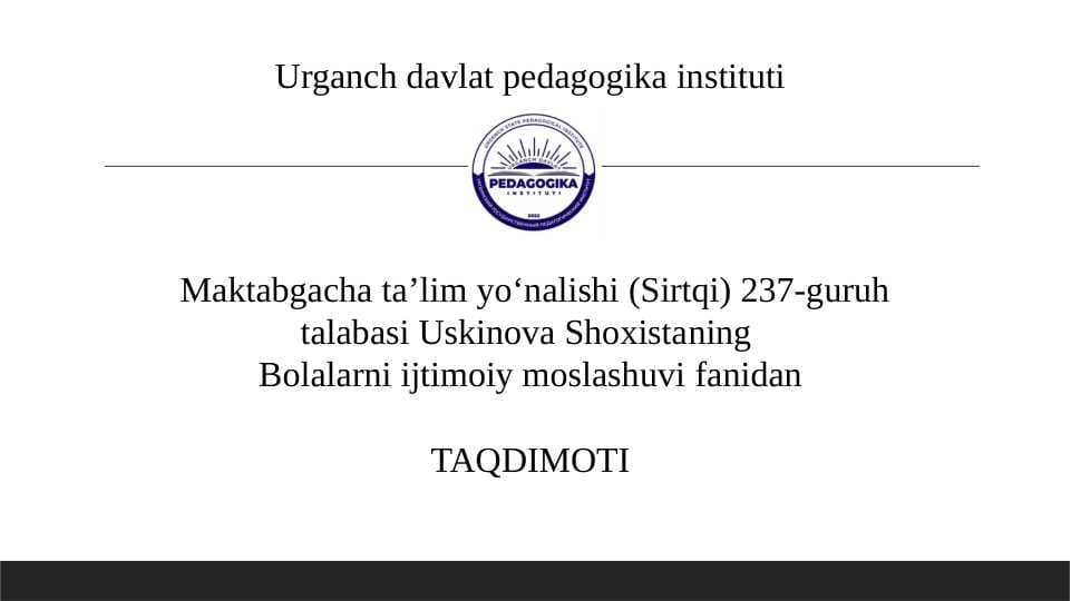 Bola rivojlanishida muhitning tasiri
