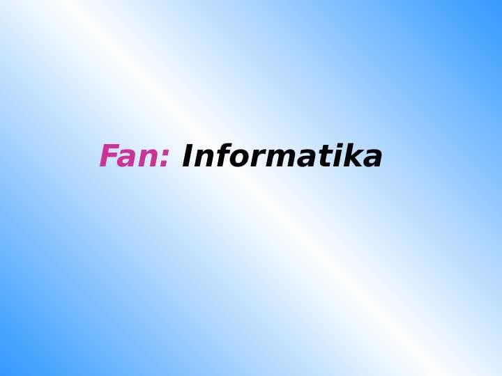 INFORMATIKA