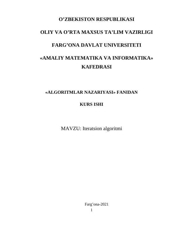 Iteratsion algoritmi