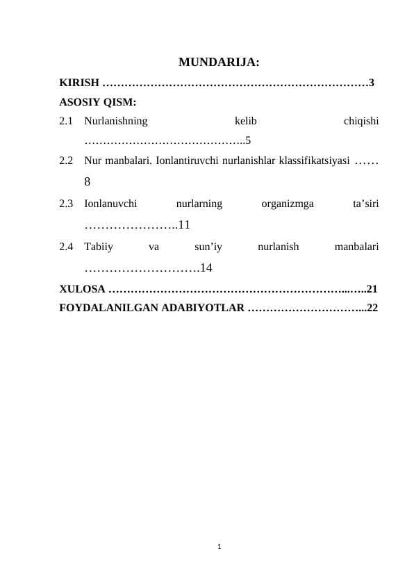 IONLASHTIRUVCHI NURLANISHLAR. IONLASHTIRUCHI NURLANISHLAR MANBALARI