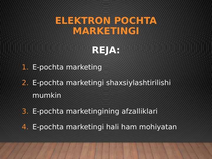 Elektron pochta marketingi