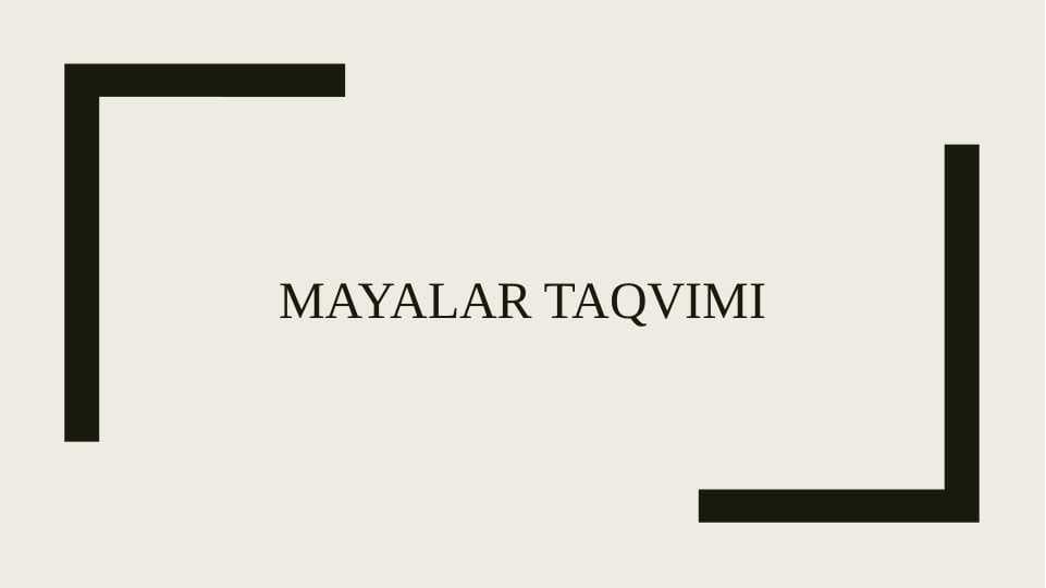 Mayalar taqvimi