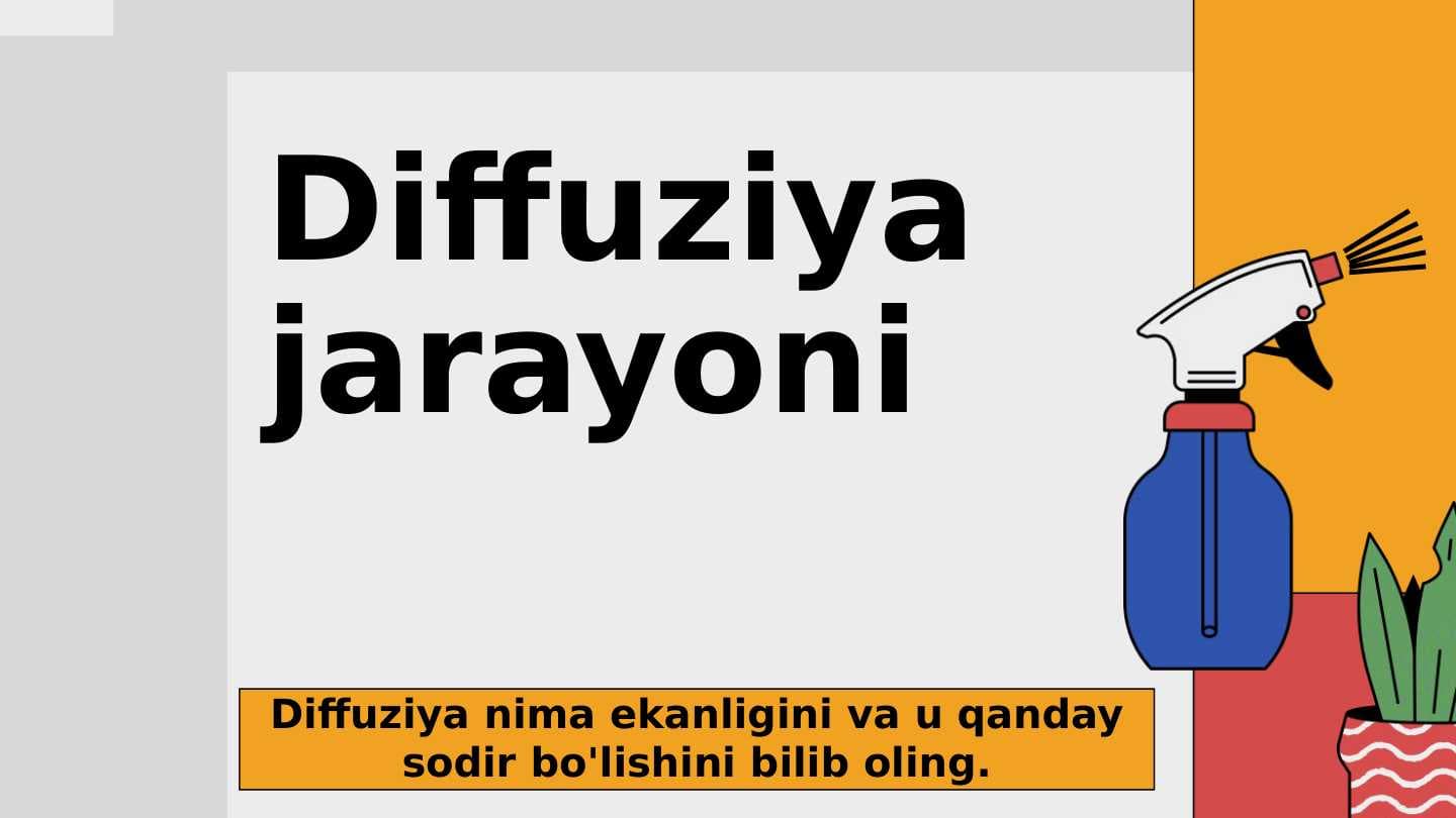 Diffuziya jarayoni