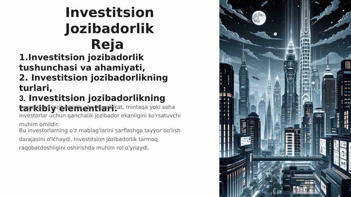 Investitsion Jozibadorlik