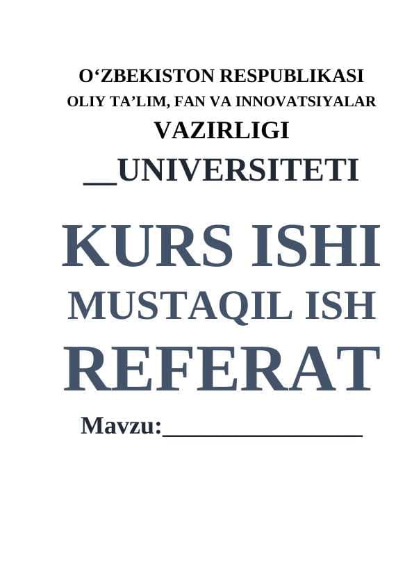 Berilganlarning strukturasi uchun algaritim