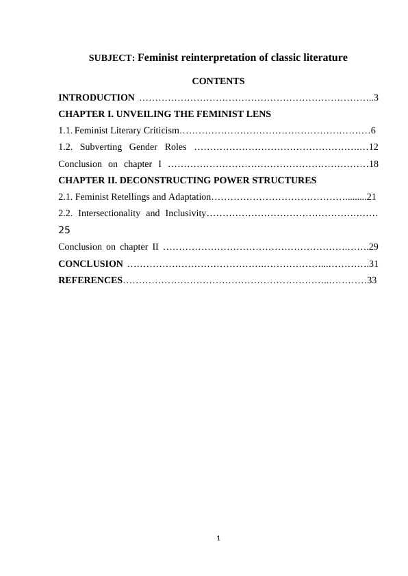 Feminist reinterpretation of classic literature