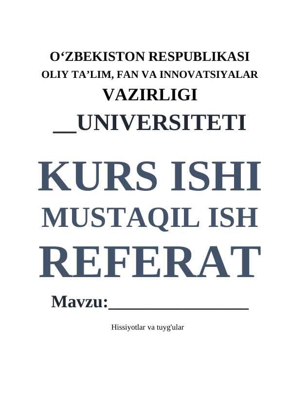 Hissiyotlar va tuyg'ular