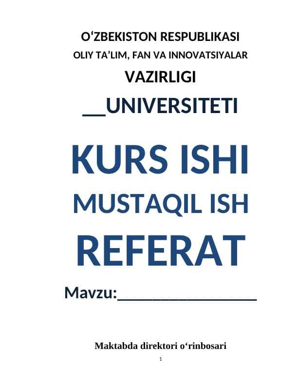 Maktabda direktori oʻrinbosari