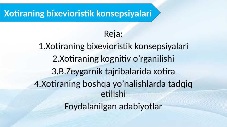 Xotiraning bixevioristik konsepsiyalari 30.pptx
