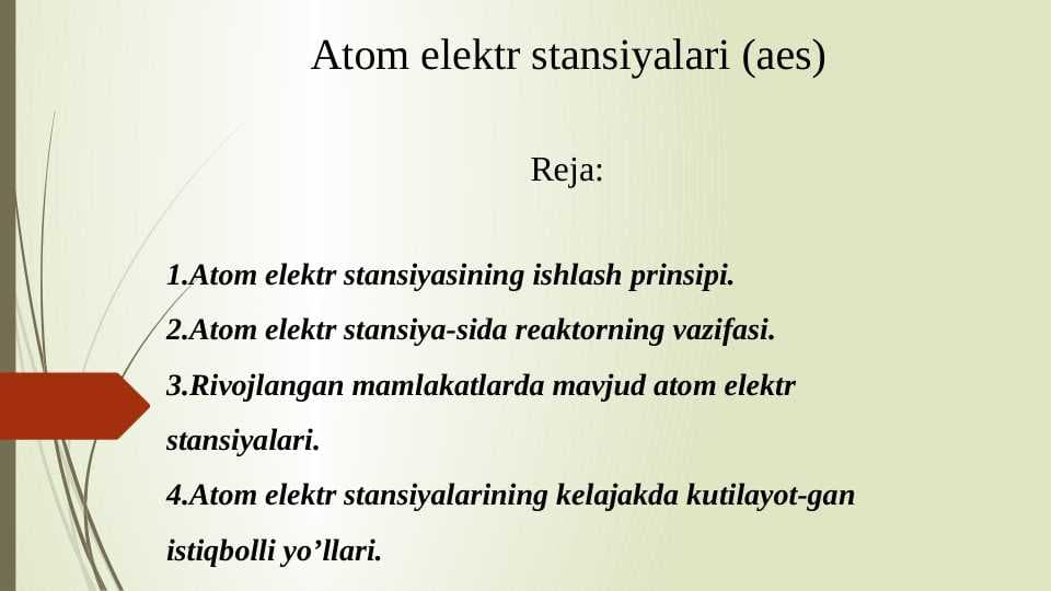 ATOM ELEKTR STANSIYALARI