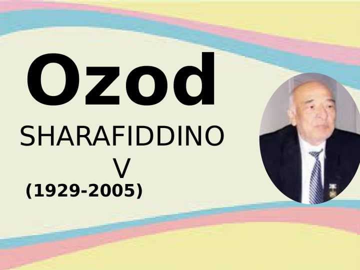 Ozod SHARAFIDDINOV