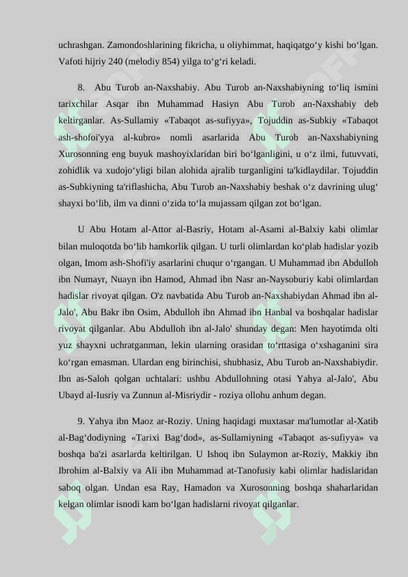 AL-HAKIM AT TERMIZIYNING HAYOT YO’LI