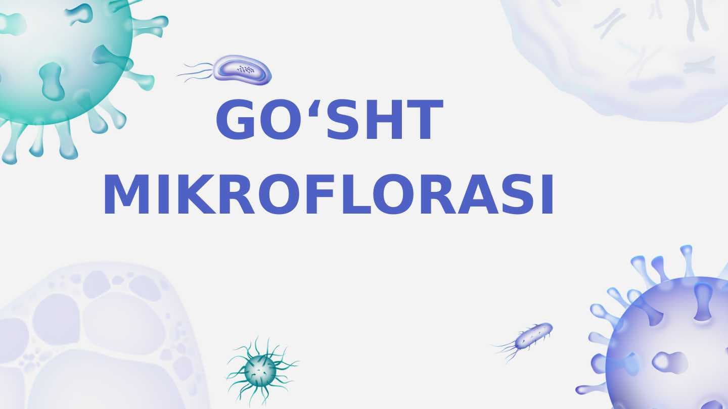 Go‘sht mikroflorasi
