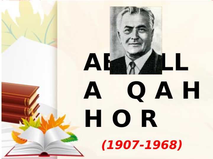 Abdulla Qahhor. Bemor (1907-1968)