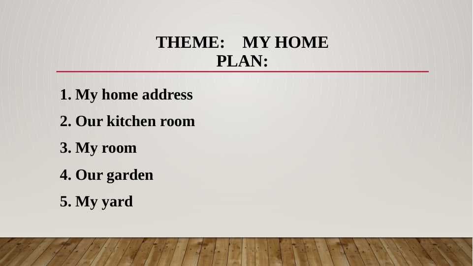 MY HOME
