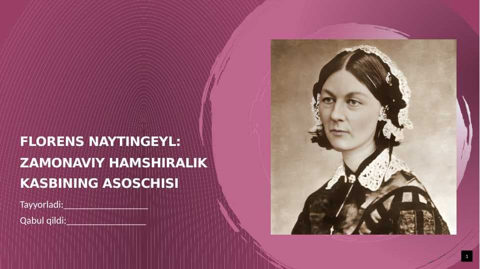 Florens Naytingeyl: hamshiralik kasbining asoschisi