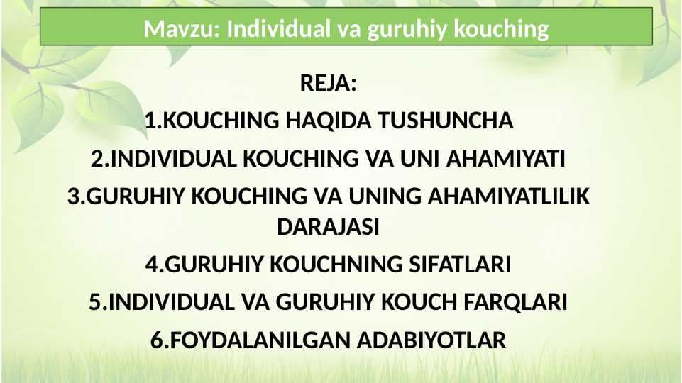 yangi o'zekistonda amalga oshirlayotgan ma'naviy o'zgarishlar