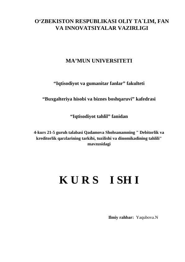 Kurs ishi