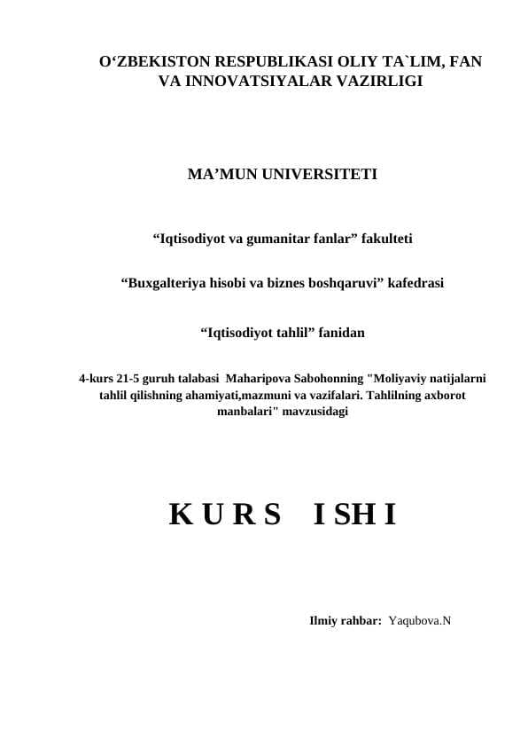 Kurs ishi