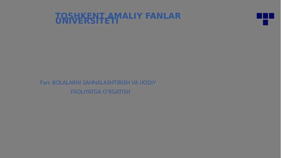 Ruhiy rivojlanishi sustlashgan bolalar