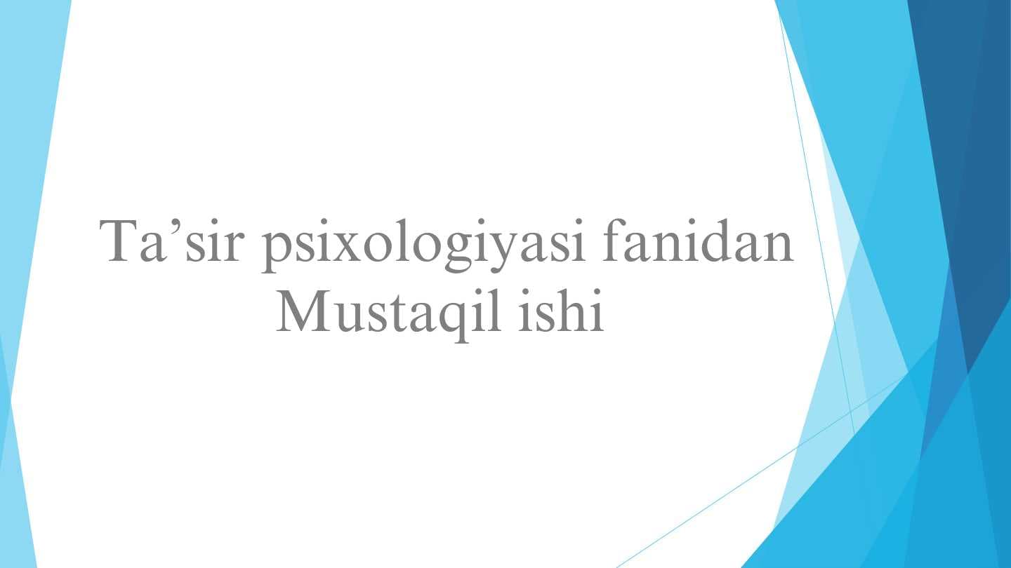 Ommaviy axborot vositalari ta‘siri