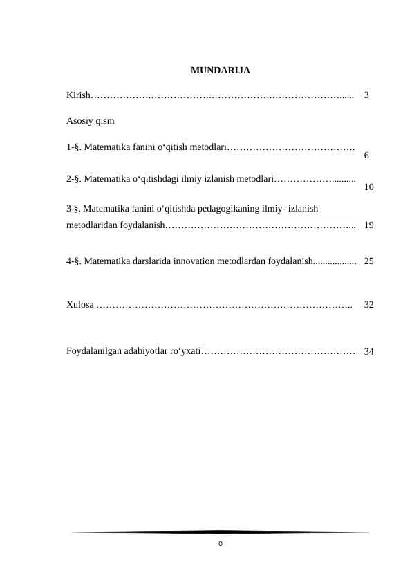 MATEMATIKA O‘QITISHDA ILMIY IZLANISH METODLARIDAN FOYDALANISH