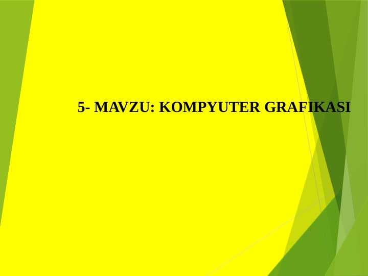 KOMPYUTER GRAFIKASI