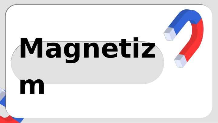 Magnetizm/Magnitizm