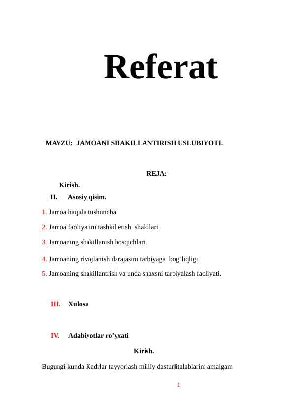 JAMOANI SHAKILLANTIRISH USLUBIYATI