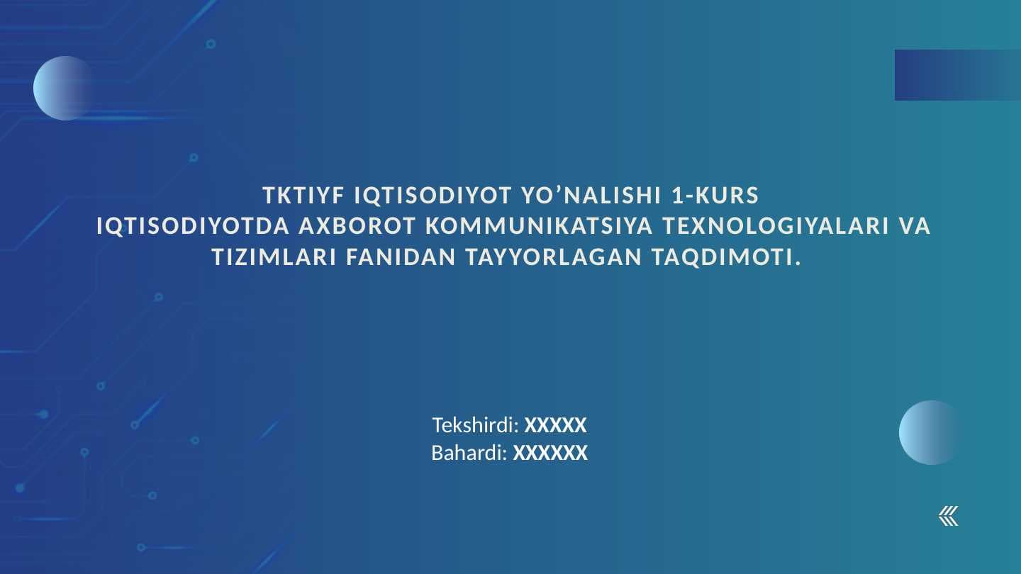 MODEM VA TARMOQ TURLARI