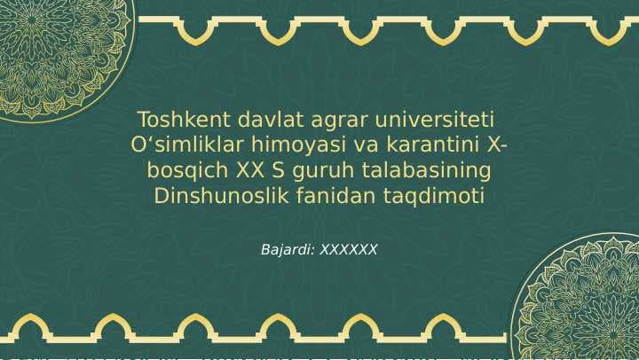 YURTIMIZ ALLOMALARINING ISLOM ILMLARIGA QOSHGAN XISSALARI