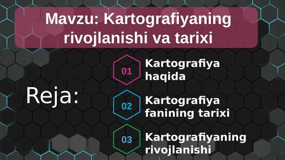 Kartografiyaning rivojlanishi va tarixi