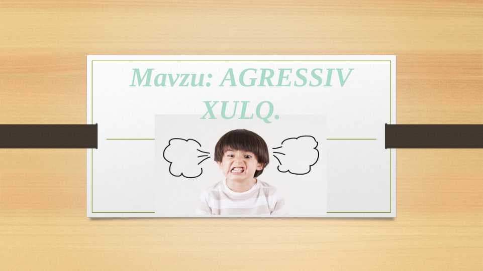 AGRESSIV XULQ.