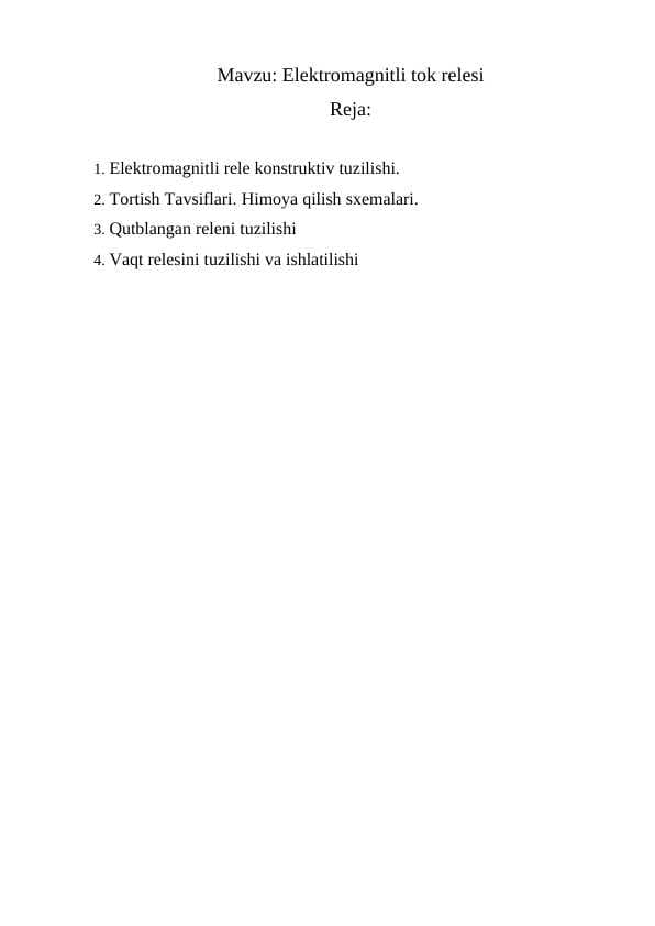 Elektromagnitli tok relesi