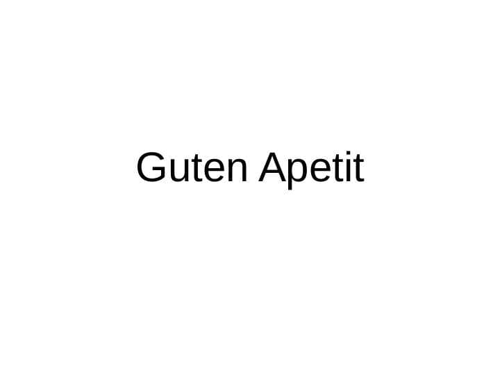 Guten Apetit