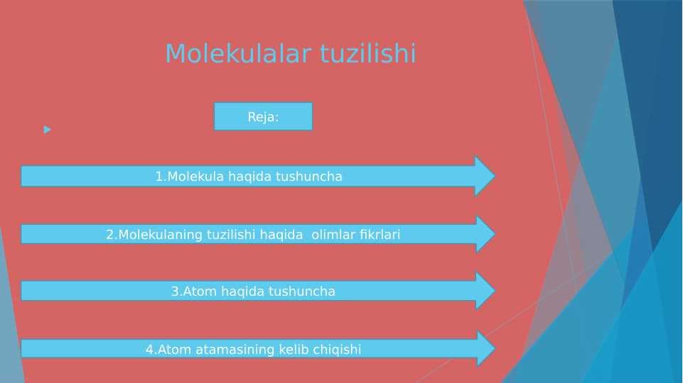 Molekulalar tuzilishi