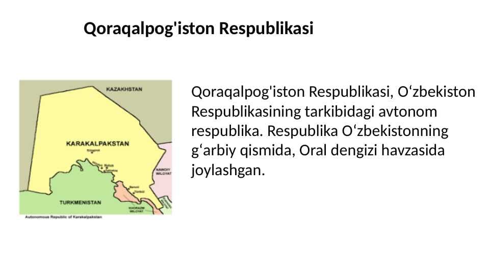 Qoraqalpog'iston Respublikasi 10.pptx