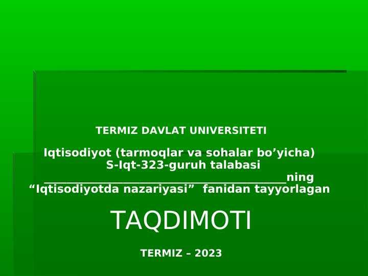 Xalqaro valyuta munosabatlari va valyuta kursi