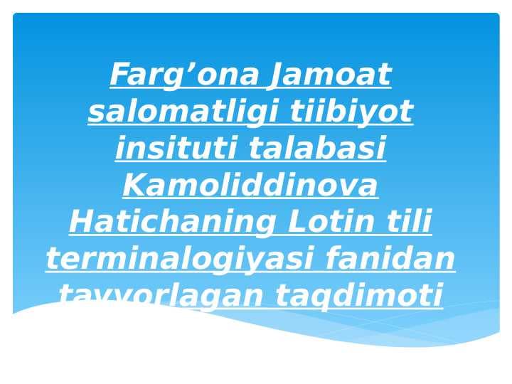Retseptlarda so'zlarni qisqartirish