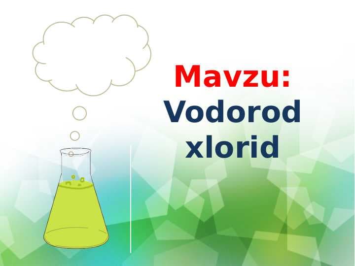 Vodorod xlorid