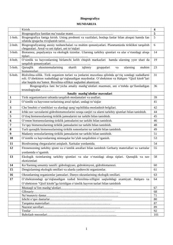 Biogeografiya