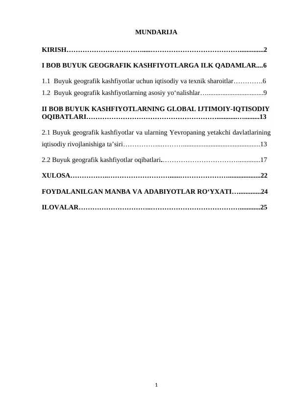 BUYUK GEOGRAFIK KASHFIYOTLAR