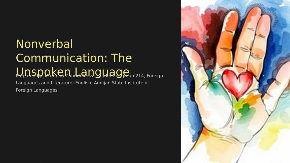 Nonverbal communication language of facial expressions and gestures, communication through the eyes, gestures