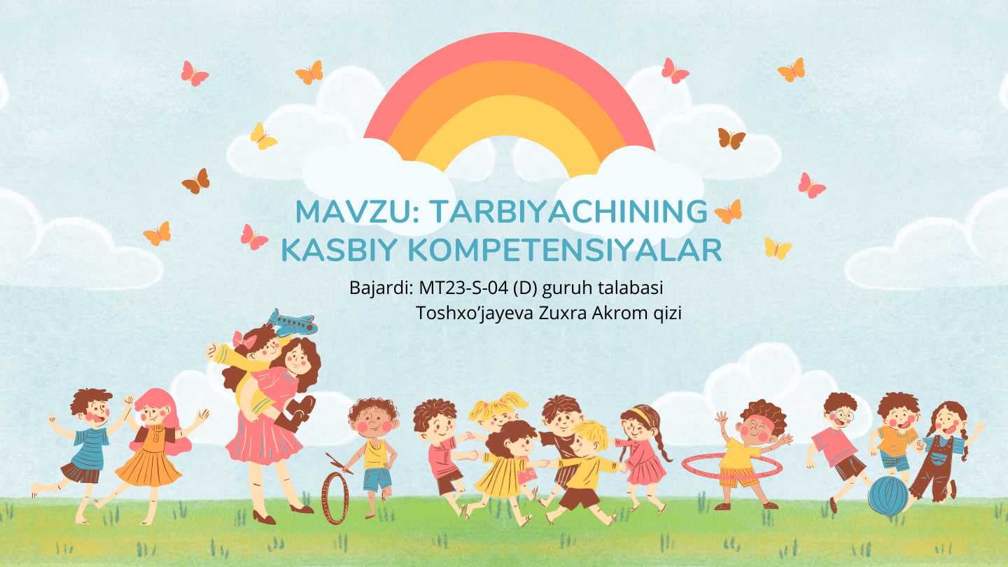 Tarbiyachining kasbiy kompensatsiyalari