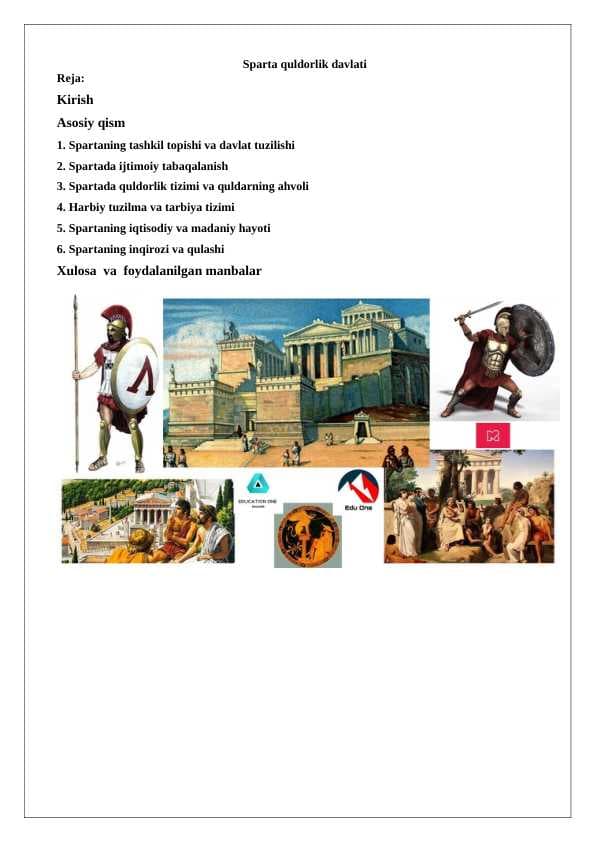 Sparta quldorlik davlati
