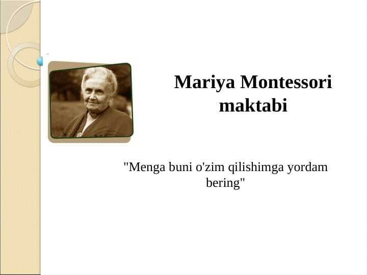 Mariya Montessori maktabi