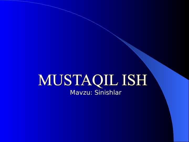 Sinishlar