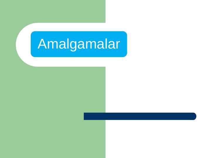 Amalgamalar
