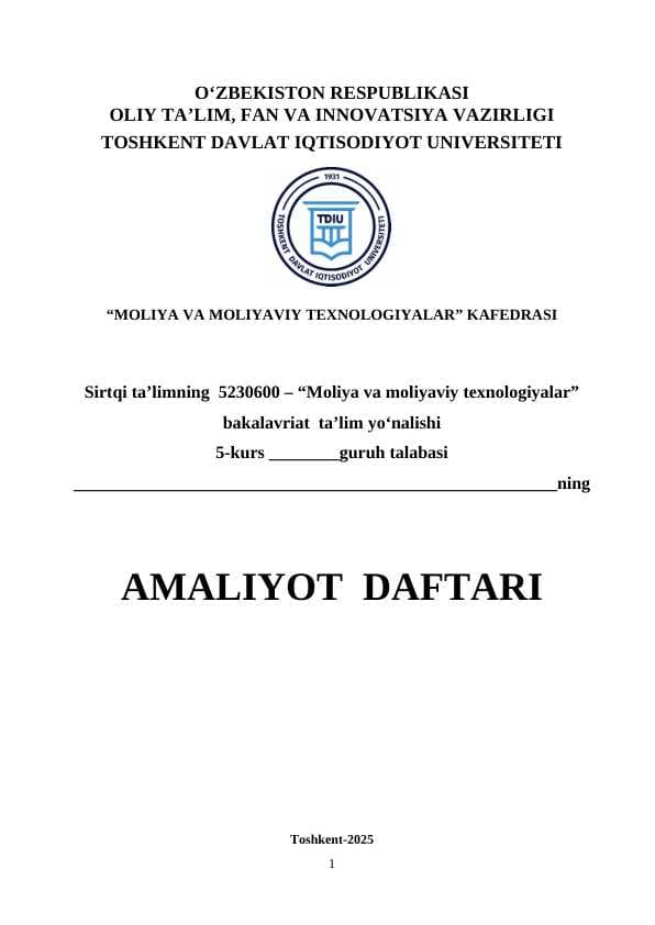 iqtisodiyot va moliya vazirligi